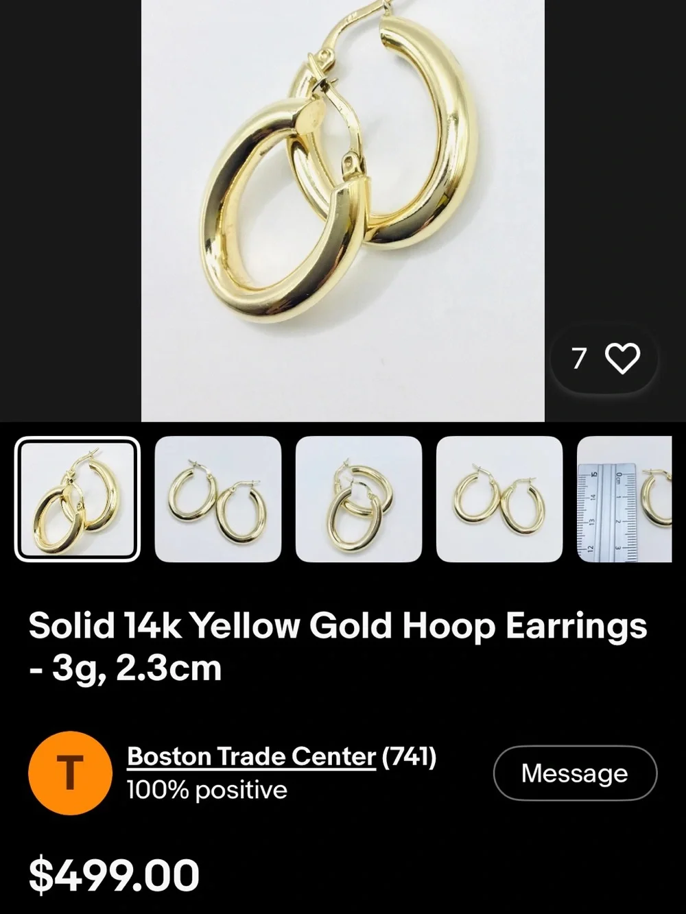 Polished Gold Hoop Earrings - Women's Jewelry